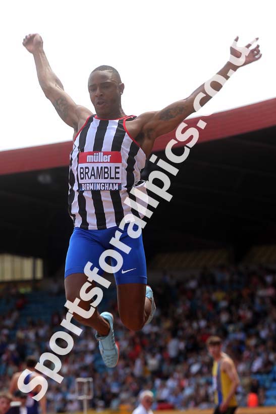 Mens long jump, Muller British Championships, Alexander Stadium, Birmingham. Photo: David T. Hewitson/Sports for All Pics